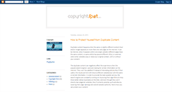 Desktop Screenshot of blog.copyrightspot.com